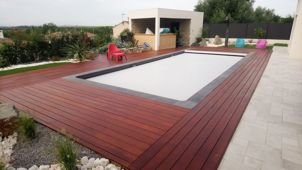 Aménagement d’une terrasse par Kenny Delavigne, paysagiste sur la région de Béziers